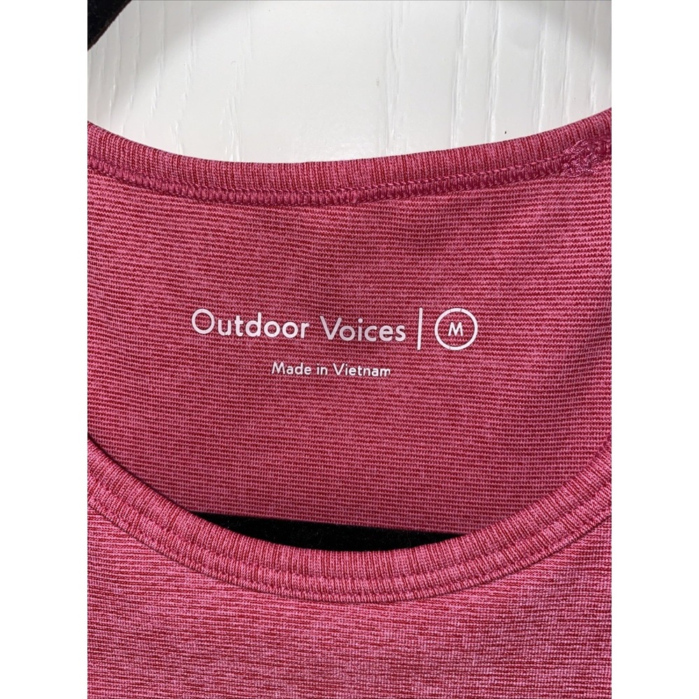 Outdoor Voices Pink Athena Sports Bra Cropped Tank Medium Active Athletic - Picture 2 of 6